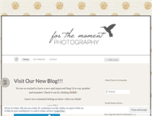 Tablet Screenshot of forthemomentphoto.wordpress.com