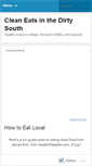 Mobile Screenshot of cleaneatsinthedirtysouth.wordpress.com