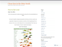 Tablet Screenshot of cleaneatsinthedirtysouth.wordpress.com