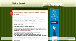 Desktop Screenshot of majrul.wordpress.com