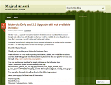 Tablet Screenshot of majrul.wordpress.com