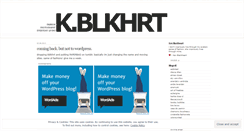 Desktop Screenshot of kblkhrt.wordpress.com