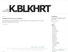 Tablet Screenshot of kblkhrt.wordpress.com