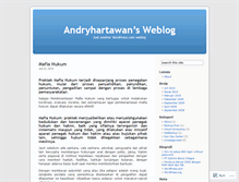 Tablet Screenshot of andryhartawan.wordpress.com