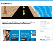 Tablet Screenshot of dcravey.wordpress.com