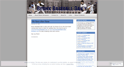 Desktop Screenshot of bronxbaseballdaily.wordpress.com