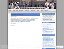 Tablet Screenshot of bronxbaseballdaily.wordpress.com