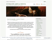Tablet Screenshot of fundarteyciencia.wordpress.com