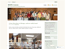 Tablet Screenshot of hopevoices.wordpress.com