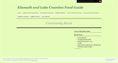 Desktop Screenshot of klamathlakefoodexplorer.wordpress.com