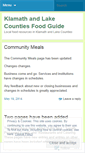 Mobile Screenshot of klamathlakefoodexplorer.wordpress.com