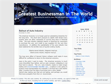 Tablet Screenshot of greatestbusinessman.wordpress.com