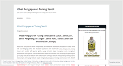 Desktop Screenshot of obatpengapurantulangsendi001.wordpress.com