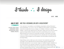 Tablet Screenshot of ithinkidesign.wordpress.com