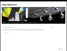 Tablet Screenshot of claycrottsmusic.wordpress.com