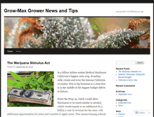 Tablet Screenshot of growmax.wordpress.com