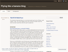 Tablet Screenshot of likeabanana.wordpress.com
