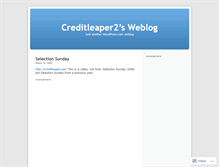 Tablet Screenshot of creditleaper2.wordpress.com