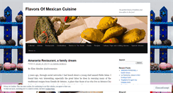 Desktop Screenshot of flavorsofmexicancuisine.wordpress.com