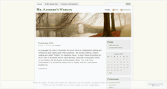 Desktop Screenshot of mrsandersclass.wordpress.com