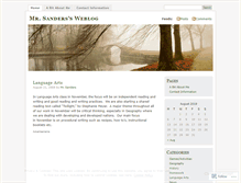Tablet Screenshot of mrsandersclass.wordpress.com