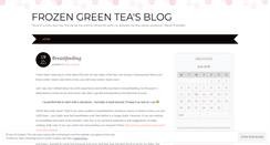 Desktop Screenshot of frozengreentea.wordpress.com