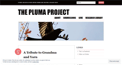 Desktop Screenshot of plumaproject.wordpress.com