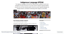 Desktop Screenshot of languagespeak.wordpress.com