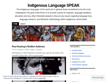 Tablet Screenshot of languagespeak.wordpress.com