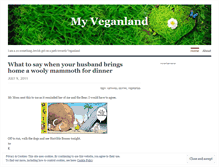 Tablet Screenshot of myveganland.wordpress.com