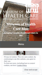 Mobile Screenshot of museumofhealthcare.wordpress.com