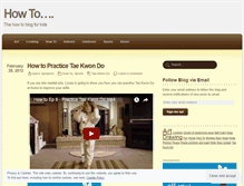 Tablet Screenshot of kidhowto.wordpress.com