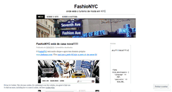 Desktop Screenshot of fashionyc.wordpress.com