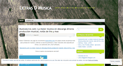 Desktop Screenshot of letrasdmusica.wordpress.com