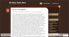 Desktop Screenshot of marysaintmary.wordpress.com