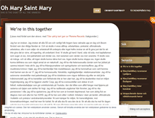 Tablet Screenshot of marysaintmary.wordpress.com