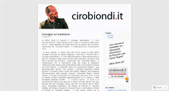 Desktop Screenshot of cirobiondi.wordpress.com