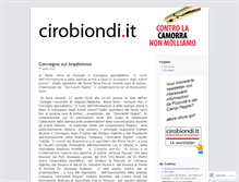Tablet Screenshot of cirobiondi.wordpress.com