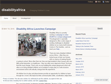 Tablet Screenshot of disabilityafrica.wordpress.com