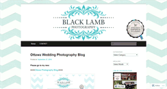 Desktop Screenshot of blacklambphotography.wordpress.com