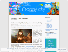 Tablet Screenshot of froggycity.wordpress.com