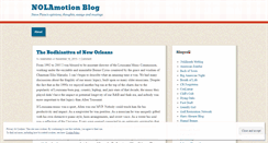 Desktop Screenshot of nolamotion.wordpress.com