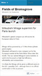 Mobile Screenshot of fieldsofbromsgrove.wordpress.com