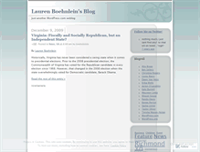 Tablet Screenshot of boehnleinle.wordpress.com