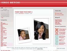 Tablet Screenshot of itsericbetch.wordpress.com