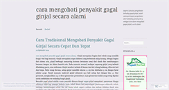 Desktop Screenshot of mengobatipenyakitgagalginjalsecaraalami.wordpress.com