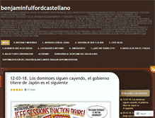 Tablet Screenshot of benjaminfulfordcastellano.wordpress.com