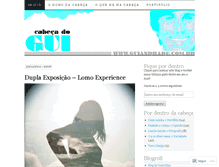 Tablet Screenshot of cabecadogui.wordpress.com