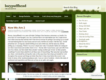 Tablet Screenshot of lazypuffhead.wordpress.com