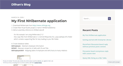 Desktop Screenshot of dilhans.wordpress.com